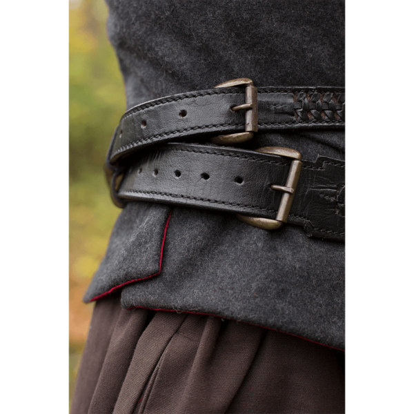 Laced Leather LARP Sword Belt