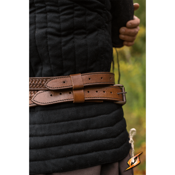 Laced Leather LARP Sword Belt