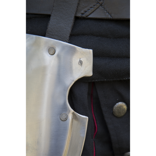 Captains Belt Shields - Polished Steel