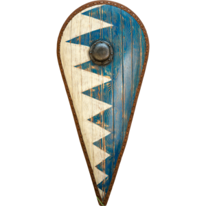 Blue-White Norman LARP Kite Shield
