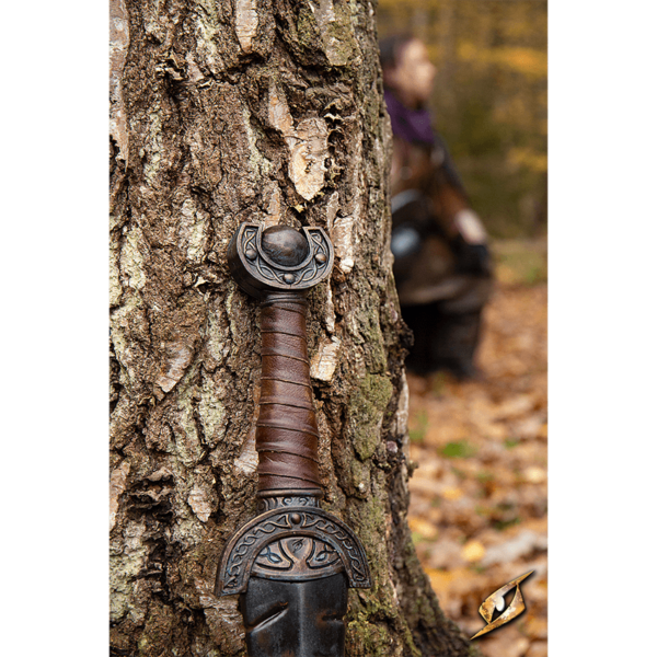 Battleworn Celtic Leaf LARP Short Sword