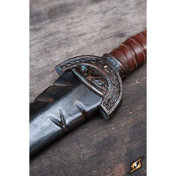 Battleworn Celtic Leaf LARP Sword