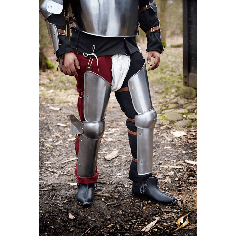 Soldiers Leg Armor Polished Steel MCI3650 LARP Distribution