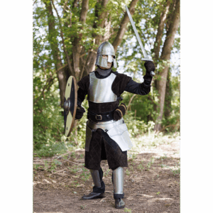 Steel Halanor Barbuta Helmet