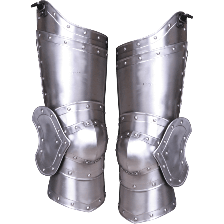 Steel Balthasar Full Leg Guards - MY100089 - LARP Distribution