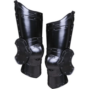 Blackened Balthasar Full Leg Guards