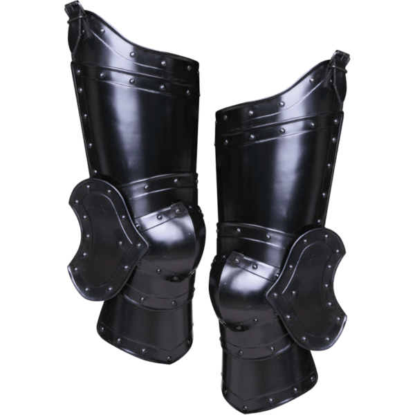 Blackened Balthasar Full Leg Guards