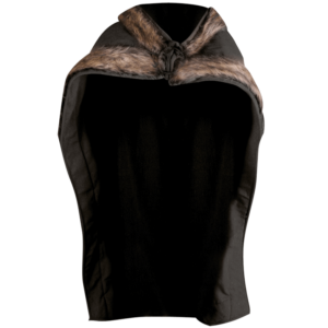 Bjorn Fur Trimmed Cape