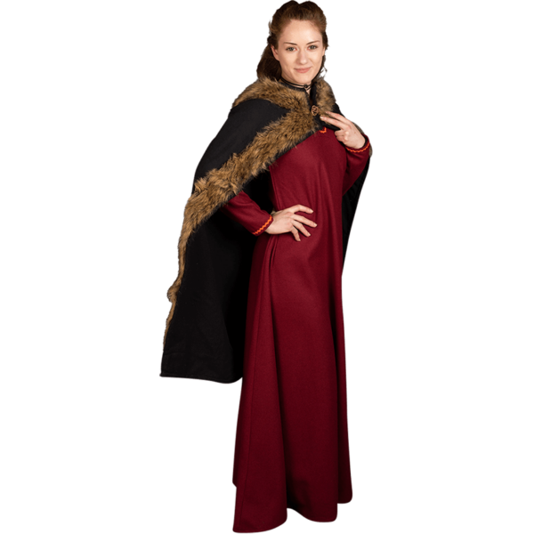 Bjorn Fur Trimmed Cape