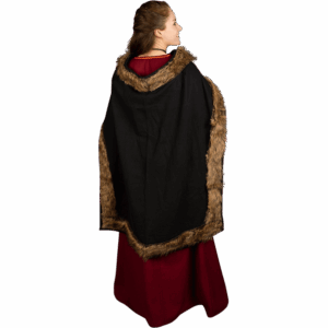 Bjorn Fur Trimmed Cape