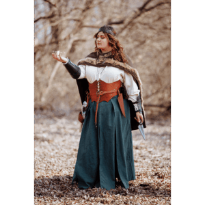 Bjorn Fur Trimmed Cape