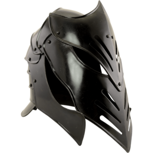 Reginald Darkened Steel Helmet
