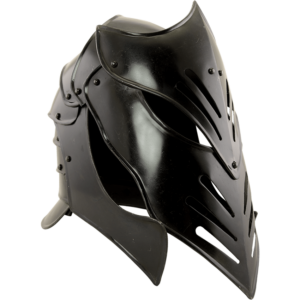 Reginald Darkened Steel Helmet