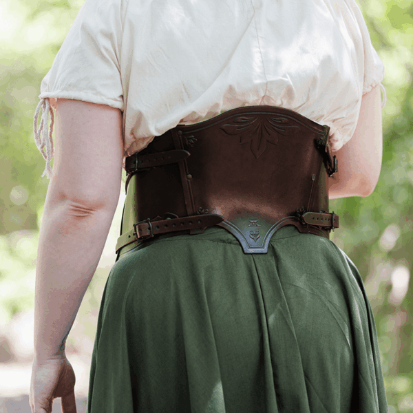 Floral Isolde Leather Bodice