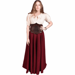 Floral Isolde Leather Bodice