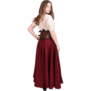 Floral Isolde Leather Bodice