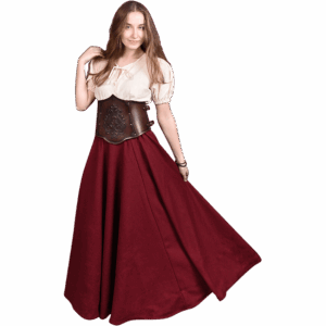 Floral Isolde Leather Bodice