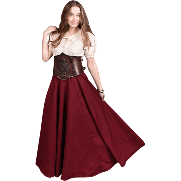 Floral Isolde Leather Bodice