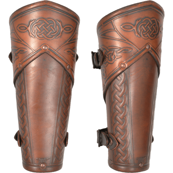 Celtic Mantikor Leather Bracers