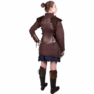 Artemis Embossed Leather Cuirass for Ladies