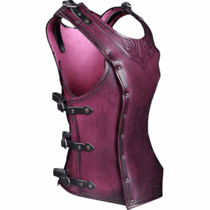 Artemis Embossed Leather Cuirass for Ladies