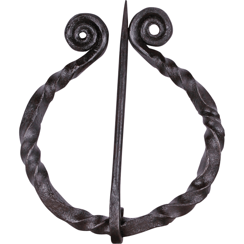 Medieval Iron Cloak Pin - Renaissance Celtic Brooch For Viking & Celtic Costumes - Armory Replicas