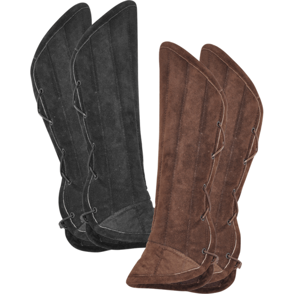 Leopold Suede Padded Greaves