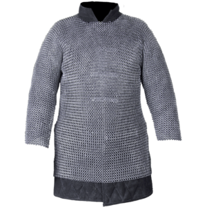 Berengar Long Sleeve Oiled Chainmail Hauberk