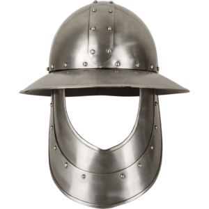 Steel Kettle Hat with Face Armour