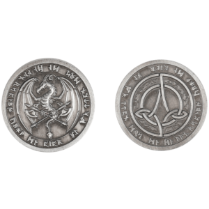 Set of 10 Silver Fire LARP Coins