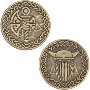 Set of 10 Gold Viking LARP Coins