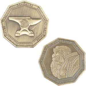 Set of 10 Gold Dwarven LARP Coins