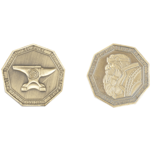 Set of 10 Gold Dwarven LARP Coins