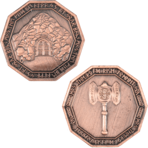 Set of 10 Copper Dwarven LARP Coins