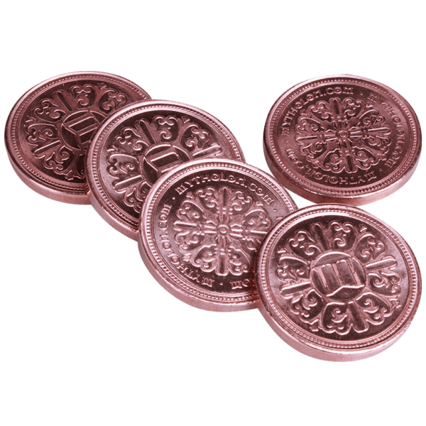 Set of 10 Copper LARP Coins