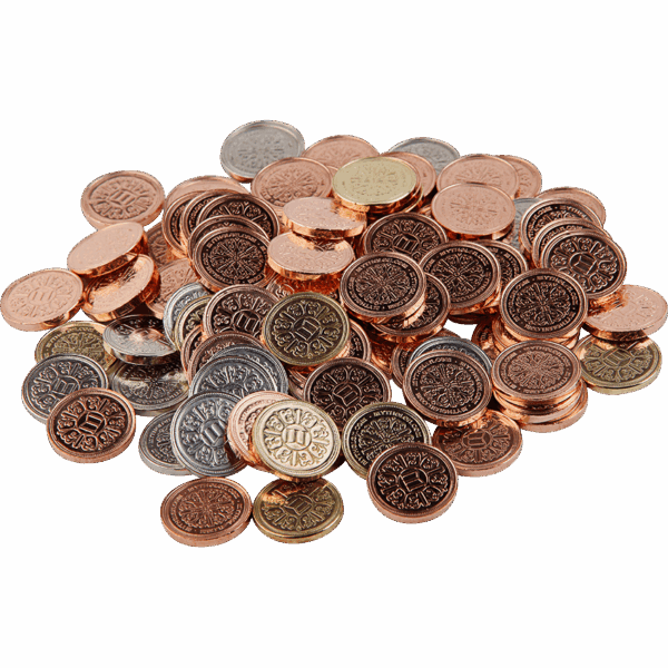 Set of 10 Copper LARP Coins