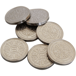 Set of 10 Silver LARP Coins