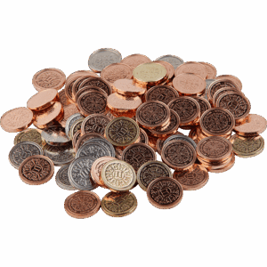 Set of 10 Silver LARP Coins