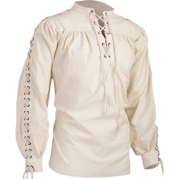 Alex Cotton Shirt with Eyelets