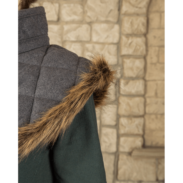 Nimue Fur Lined Wool Gorget
