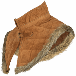 Nimue Fur Lined Suede Gorget