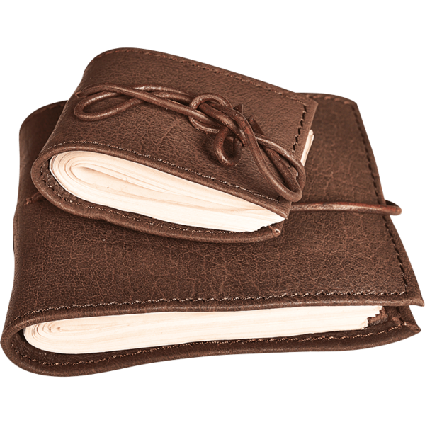 Large Leather Covered Pocket Journal