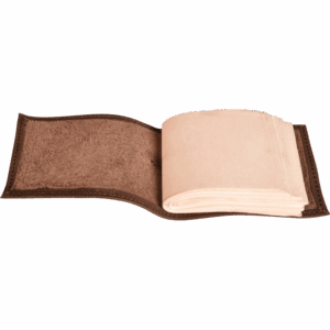 Small Leather Covered Pocket Journal