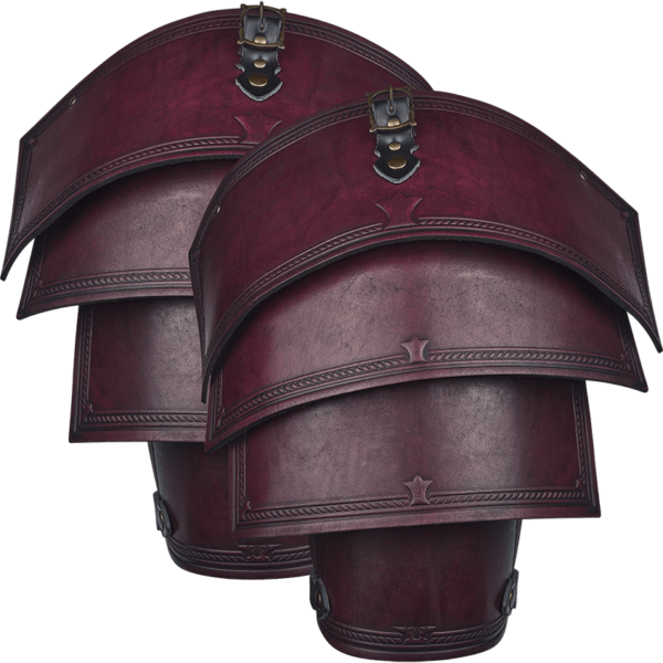 Leather Lorica Spaulders