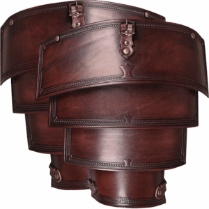 Leather Lorica Spaulders