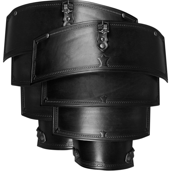 Leather Lorica Spaulders