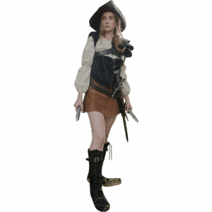 Nuala Suede Leather Skirt