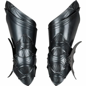 Blackened Dragomir Leg Guards