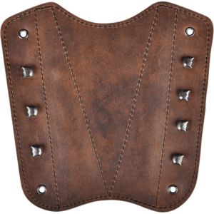 Brown Studded Leather Bracers