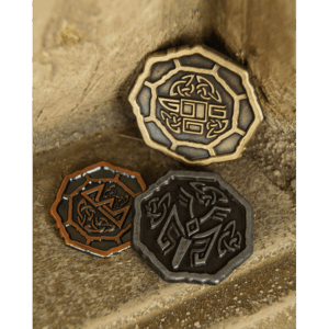 Set of 10 Gold Ancient Dwarves LARP Coins